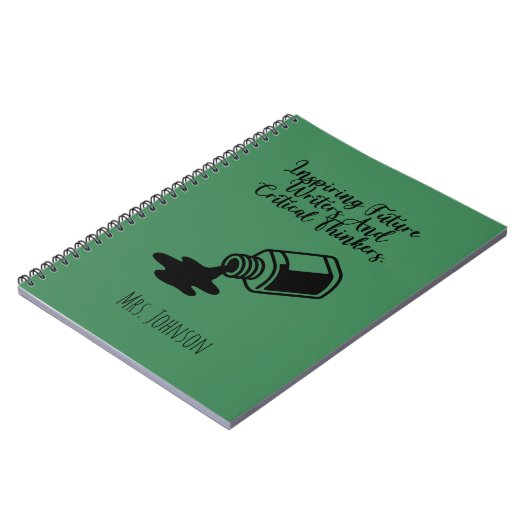 Inspiring Future Writers Critical Thinkers Teacher ノートブック (左側)