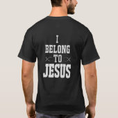 Inspiring idea symbols fish I belong to Jesus Tシャツ (裏面)
