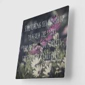 Inspiring Jeremy Bentham Quote スクエア壁時計 (傾斜)