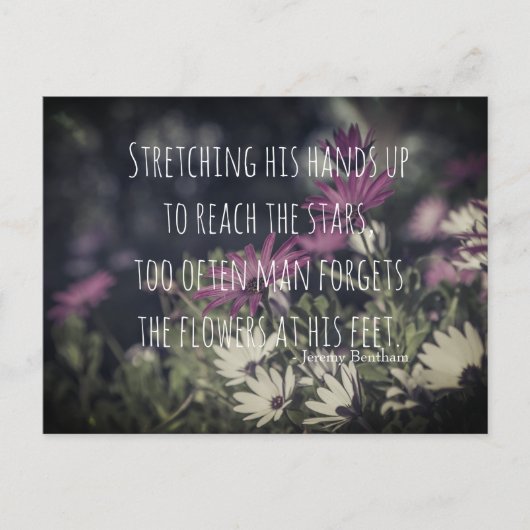 Inspiring Jeremy Bentham Quote ポストカード (正面)