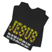 Inspiring Jesus with yellow flowers: Let God's lig Tシャツ
