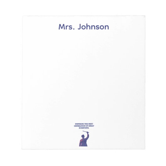 Inspiring Next Generation Great Scientists Design ノートパッド (正面)