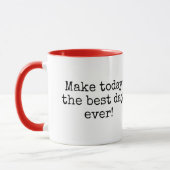 Inspiring Quote With Stick Figure Girl マグカップ (左)