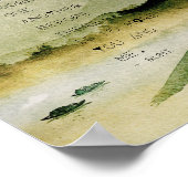 Inspiring Rumi Sweetheart Quote Mountain Scene ポスター (角)