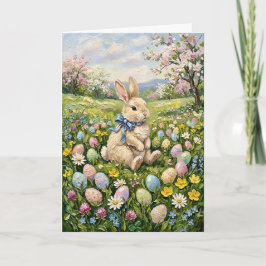 Inspiring Spring Easter Eggs And Bunny シーズンカード