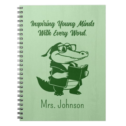 Inspiring Young Minds English Teacher Design ノートブック (正面)