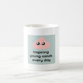Inspiring Young Minds Every Day Cute Cloud Mug コーヒーマグカップ