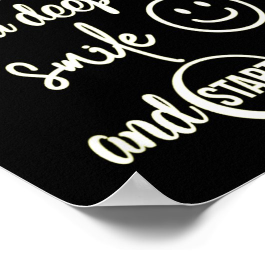 Insrational Everyday Is A New Beginning Sarcasm Te ポスター (角)