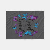 Insrational Scripture Verse God Faith Hd0 Christia フリースブランケット (正面(横))