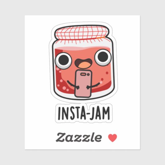 Insta-jamソーシャルおもしろいメディアのジャムパン シール (シート)