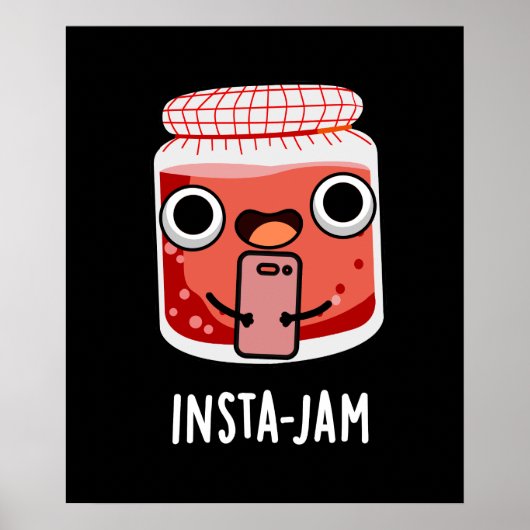 Insta-jamソーシャルおもしろい・メディアJam Pun Dark BG ポスター (正面)