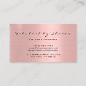 Instagraロゴソーシャルメディアバラ赤面ドライブメイクアップ 名刺 (裏面)