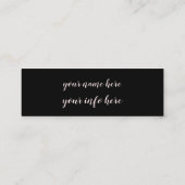 Instagra Social MediaロゴイベントブログPink Black スキニー名刺 (裏面)