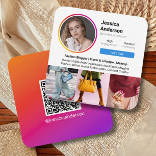 Instagramでつながろう ソーシャルメディア スクエア名刺