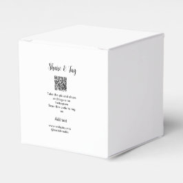 Instagramでシェアしてタグ付け QRコードをスキャンしてウェブサイトを追加 フェイバーボックス