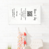 Instagramでシェアしてタグ付け QRコードをスキャンしてウェブサイトを追加 横断幕 (インサイチュ)