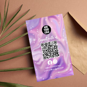 Instagramと接続FacebookソーシャルメディアQR 名刺