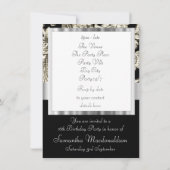 Instagramとdamaskのsweet sixteen 招待状 (裏面)