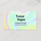 Instagramに接続するためのホログラフィモダンックはっきりしたスキャン 名刺 (正面)