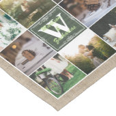 Instagramのあなた自身の素朴な結婚のコラージュを作って下さい ショートテーブルランナー (コーナー)