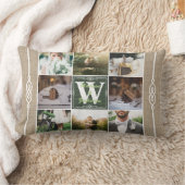 Instagramのあなた自身の素朴な結婚のコラージュを作って下さい ランバークッション (ブランケット)