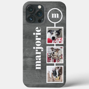 Instagramのスタイルの写真グレーの木のイメージのケースマット iPhone 13 Pro Maxケース