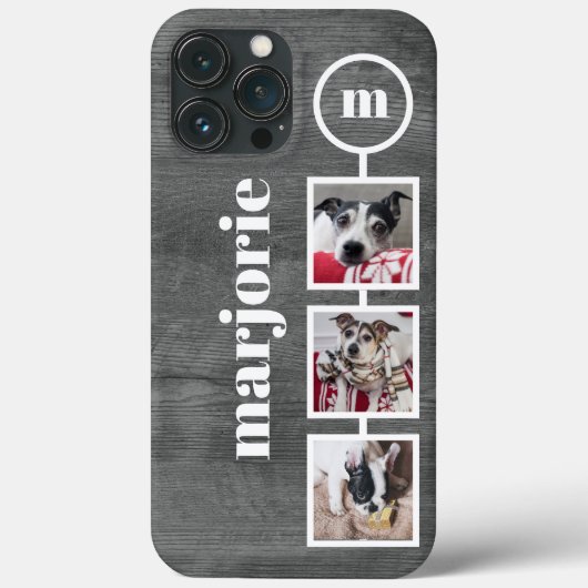 Instagramのスタイルの写真グレーの木のイメージのケースマット Case-Mate iPhoneケース (裏面)