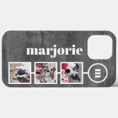 Instagramのスタイルの写真グレーの木のイメージのケースマット Case-Mate iPhoneケース (裏面 (横))