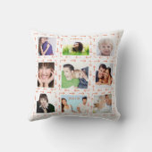 Instagramのスモダンタイル化された矢印あなたの写真 クッション (裏面)