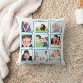 Instagramのスモダンタイル化された矢印あなたの写真 クッション (ブランケット)