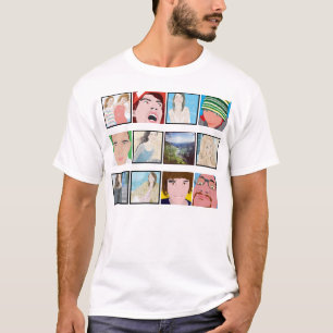 Instagramのモザイク写真のパーソナライズなワイシャツの服装 Tシャツ