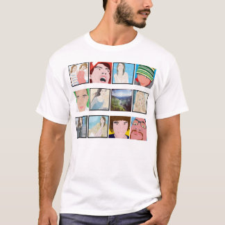 Instagramのモザイク写真のパーソナライズなワイシャツの服装 Tシャツ