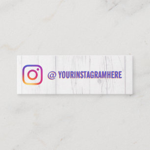 Instagramのユーザー名 スキニー名刺