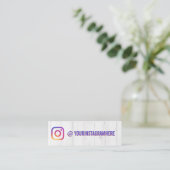Instagramのユーザー名 スキニー名刺 (スタンド正面)