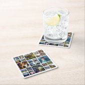 Instagramの写真のあなた自身のメガ写真のコースターを作って下さい スクエアペーパーコースター (インサイチュ)