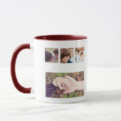 instagramの写真のコラージュのマグ マグカップ (左)