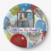 Instagramの写真のパーソナライズでカスタムな紙皿 ペーパープレート (正面)