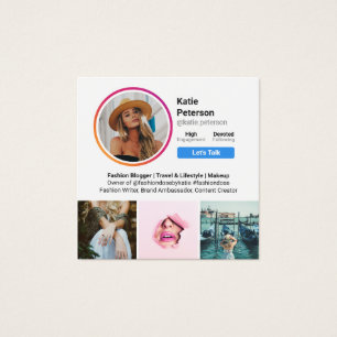 Instagramの写真ホワイトトレンディーソーシャルメディアのプロファイル