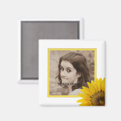 Instagramの写真 |自分のひまわり素朴を作成 マグネット (正面/裏面)