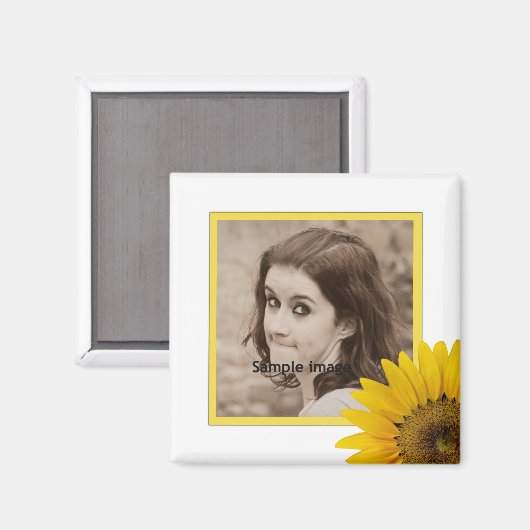 Instagramの写真 |自分のひまわり素朴を作成 マグネット (正面/裏面)