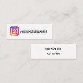 Instagramの名刺 コーリングカード (正面/裏面)