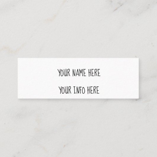 instagramの名刺 スキニー名刺 (裏面)