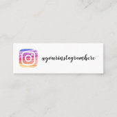 instagramの名刺 スキニー名刺 (正面)