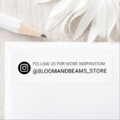 Instagramの名前・IDソーシャルハンドルラベル ラベル (インサイチュ)