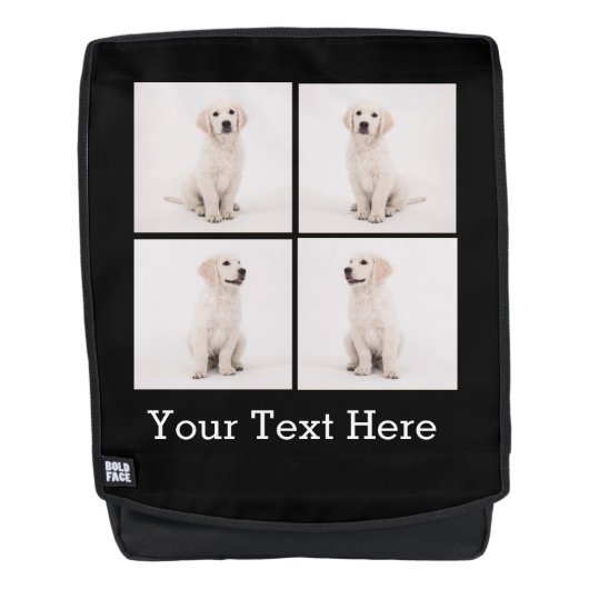 Instagramの家族写真犬猫の写真を作成して下さい バックパック (正面)