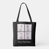 Instagramの家族写真犬猫を作成して下さい トートバッグ (裏面)