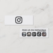 instagramの広告宣伝 スキニー名刺 (正面/裏面)