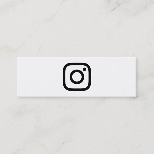 instagramの広告宣伝 スキニー名刺 (正面)