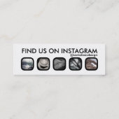 instagramの広告宣伝 スキニー名刺 (裏面)