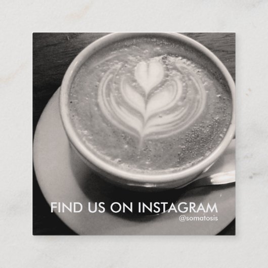 instagramの広告宣伝 スクエア名刺 (裏面)